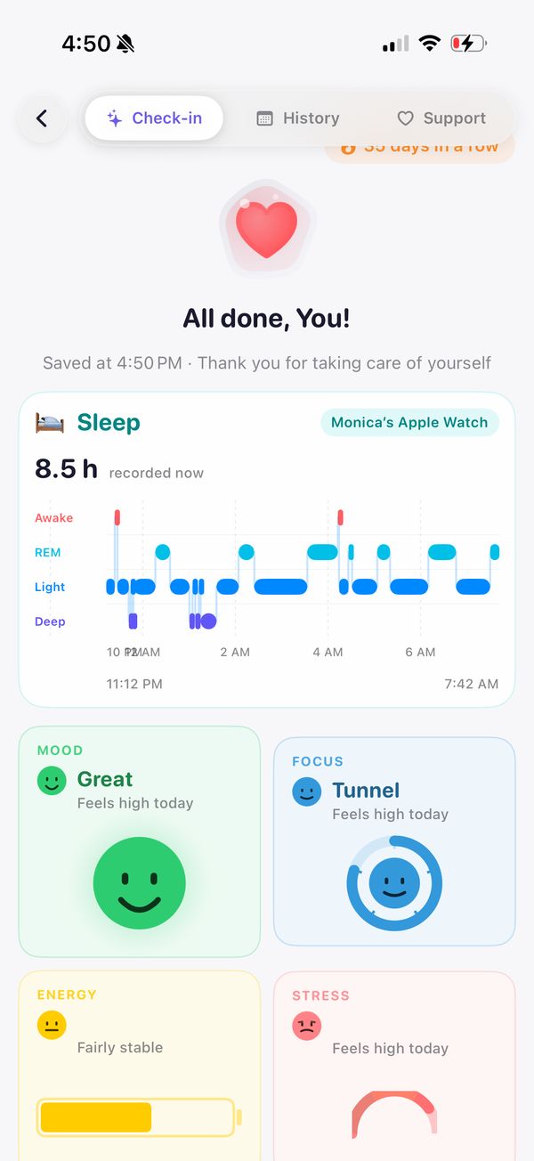 Finiverse app screen
